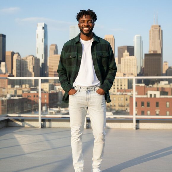 American Eagle Extreme Flex Acid Wash Jeans Size 31x32 - Picture 7 of 9